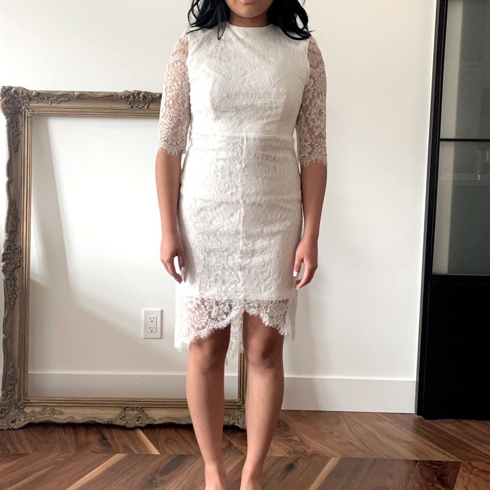 Unknown brand, White lace dress, unique.
